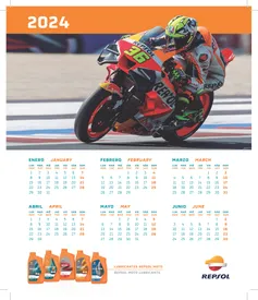 Calendario de mesa 2024